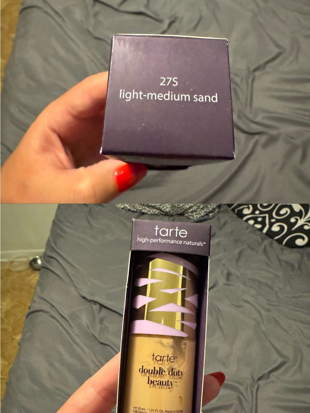 tarte Double Duty Beauty Foundation Stick — Light-Medium Sand with Purple Box